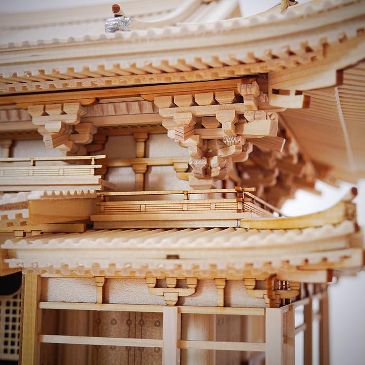 ウッディジョー 木製模型 1/75 平等院 鳳凰堂 : エアガン ホビーの