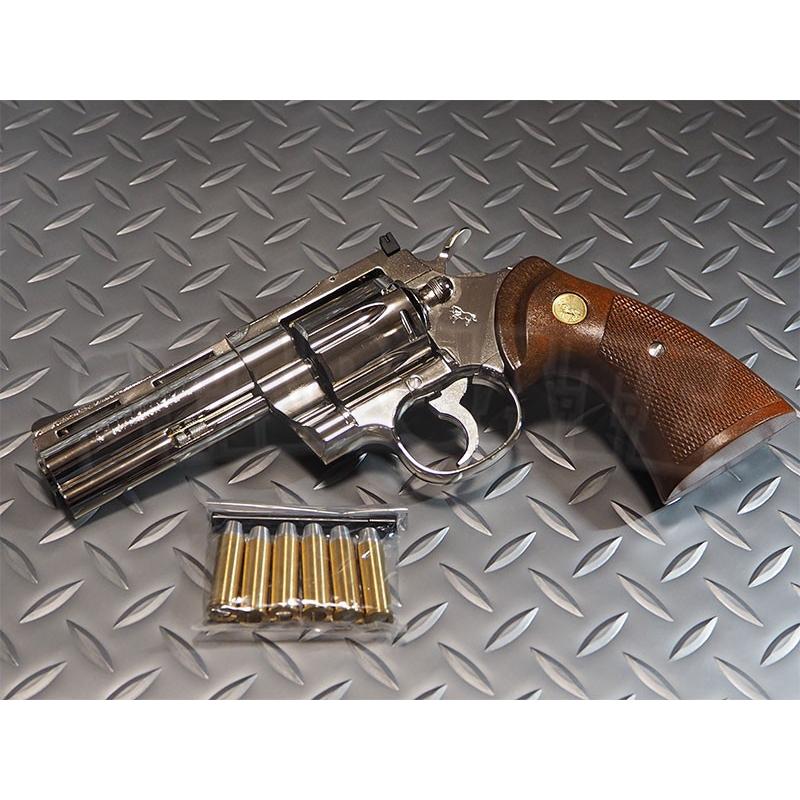 タナカ モデルガン コルトパイソン 4インチ Rモデル ニッケル