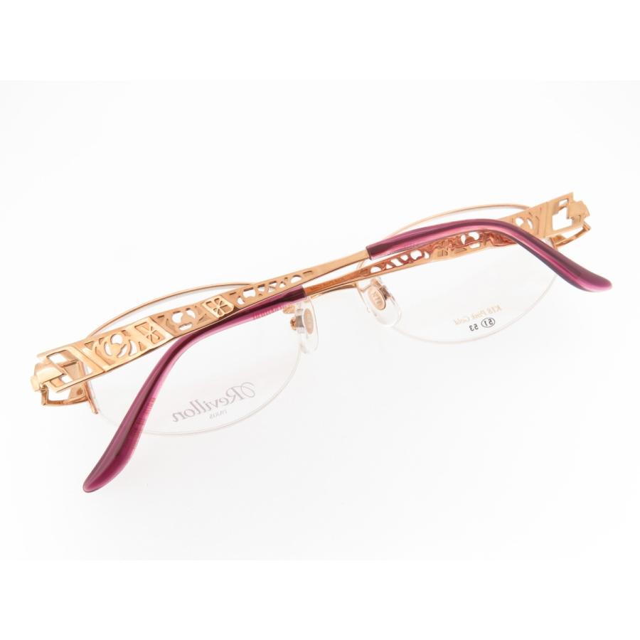 金無垢 K18PG ピンクゴールド レディース ハーフリム Revillon RE157P