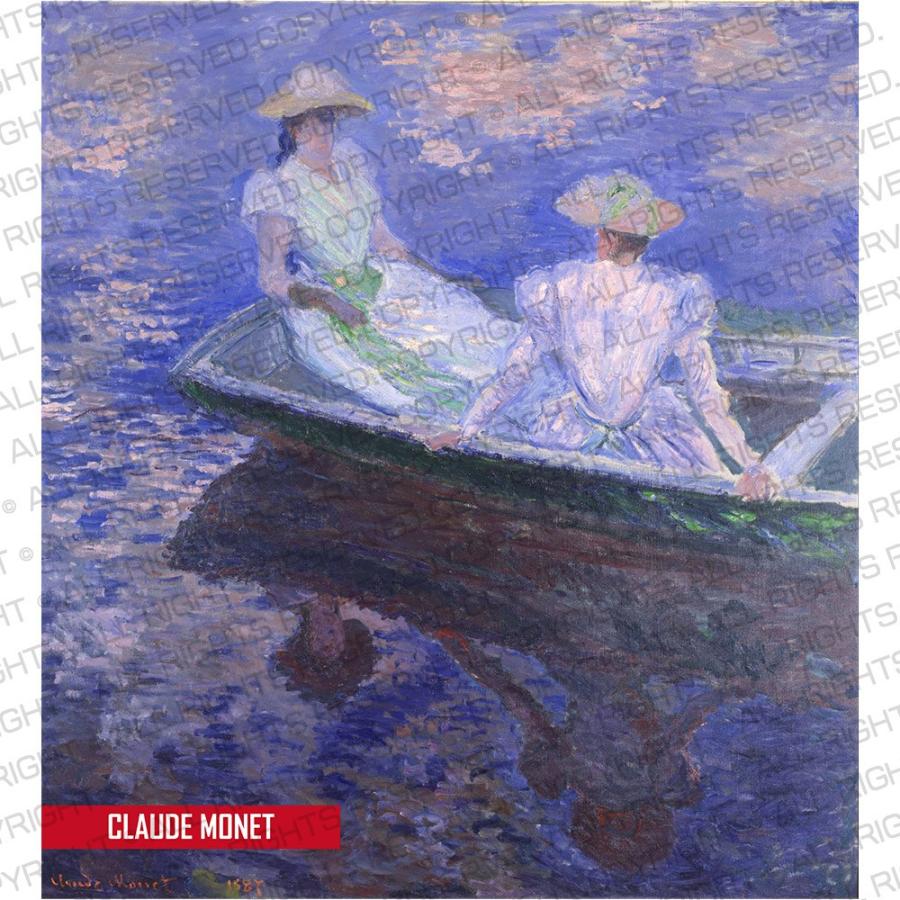 モネ Tシャツ 舟遊び ライフ イズ アート 7分袖 ラグランスリーブ