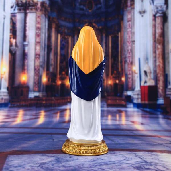 祝せられたおとめマリアが赤ちゃんの像を持って、樹脂彫刻の置物の