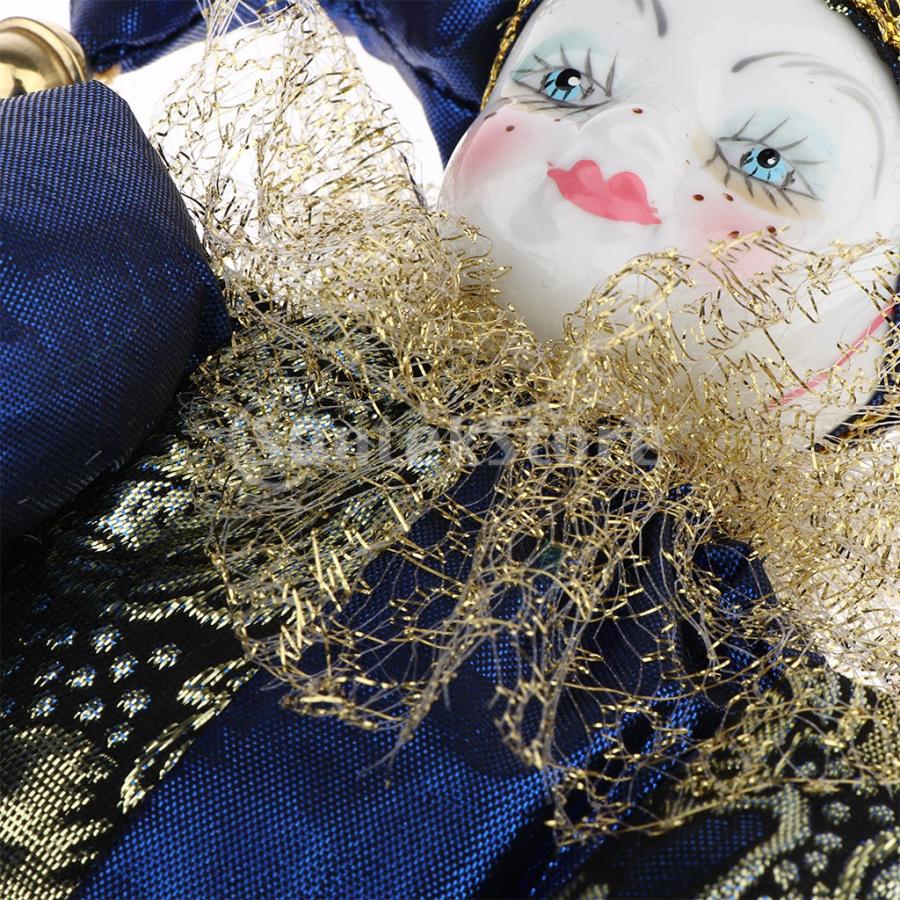 T TOOYFUL 全8色 ピエロ人形 ヴィンテージ飾り 道化師人形 手作り人形