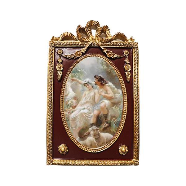 ヴィンテージ額縁 アンティーク 卓上と壁掛け 樹脂 華やかな写真