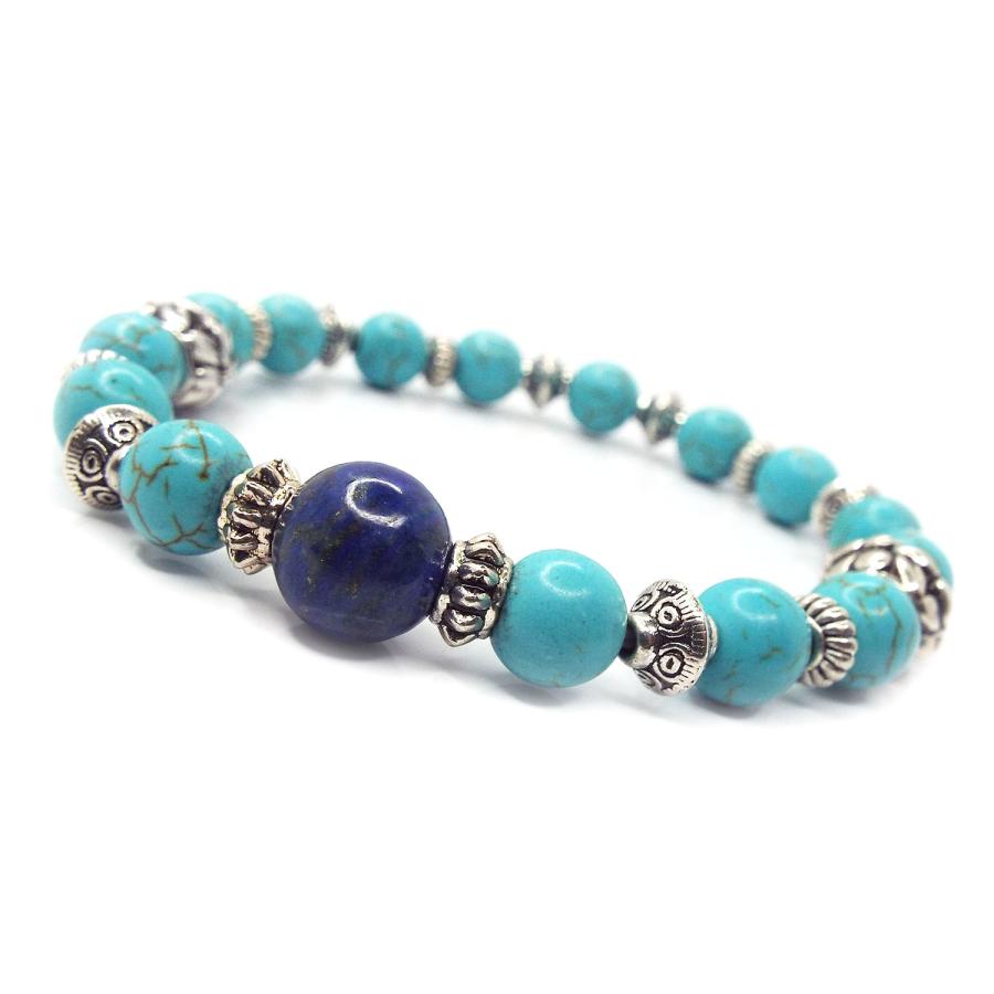 天然石 パワーストーン ブレスレット メンズ アクセサリー ターコイズ
