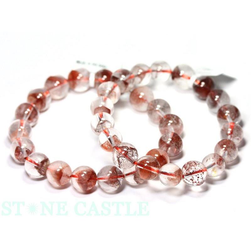 石流通センター 高品質 ブレスレット レッドファントムクォーツ (3A
