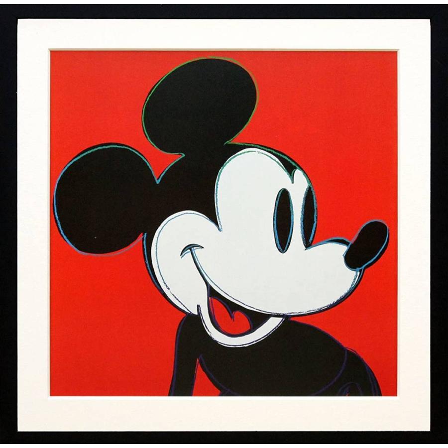 希少 新品 アンディ ウォーホル 現代アート 額装付き 絵画 ディズニー