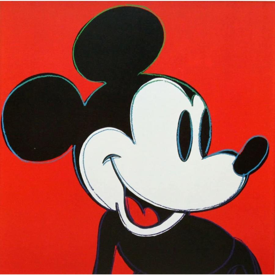 希少 新品 アンディ ウォーホル 現代アート 額装付き 絵画 ディズニー