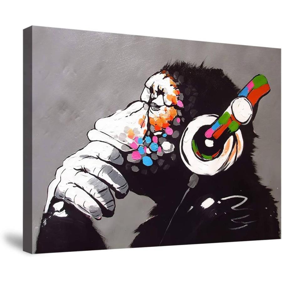 大きいサイズ バンクシー お洒落 チンパンジー 現代アート 新品 モダン