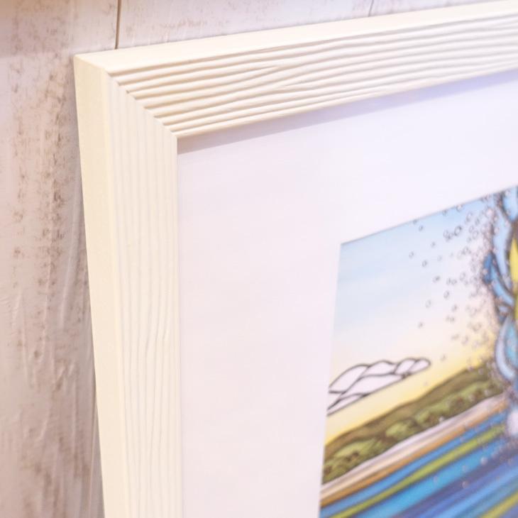 あお ヘザーブラウン 絵画『Outer Reef』パイン材の額付 Heather Brown