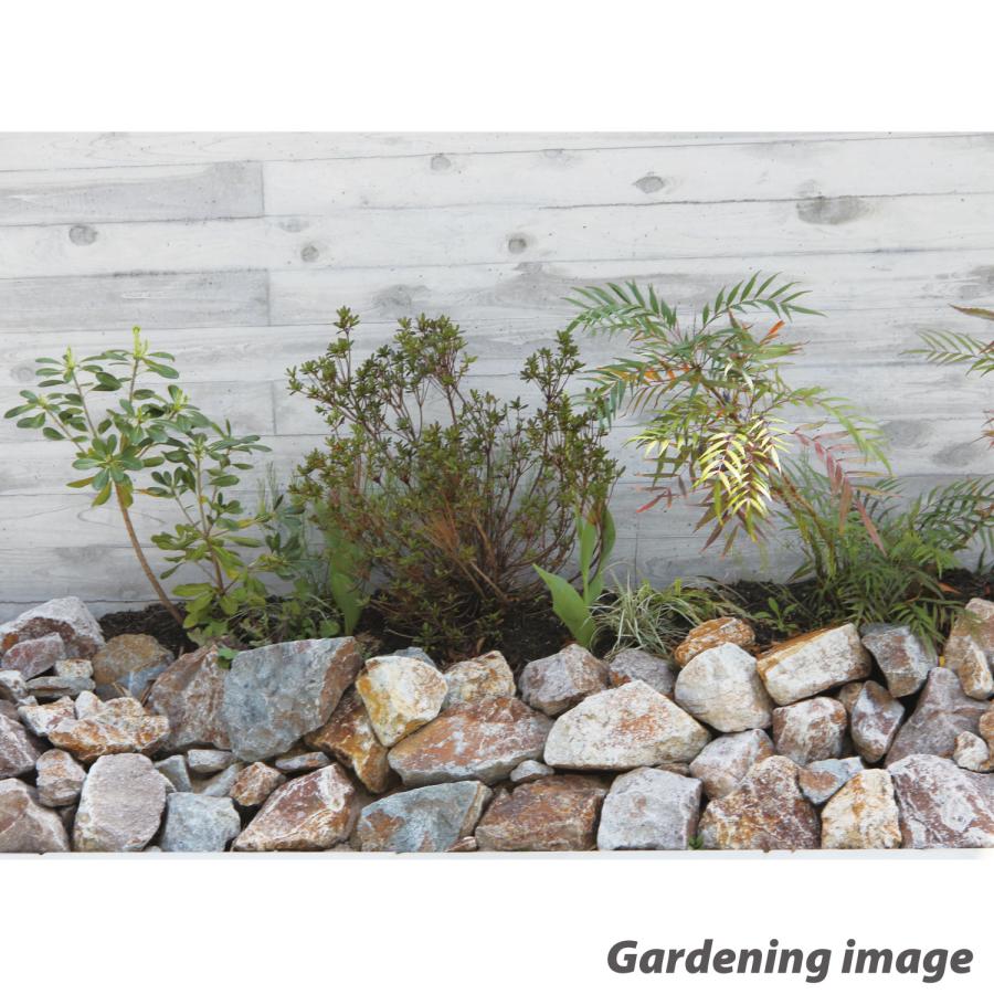 庭石 ロックガーデン 石 割栗石 ワイルドロック S 22kg グレー