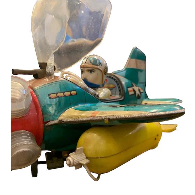 飛行機ブリキ USAF ファイターパイロット 日本製 1950年代 昭和レトロ
