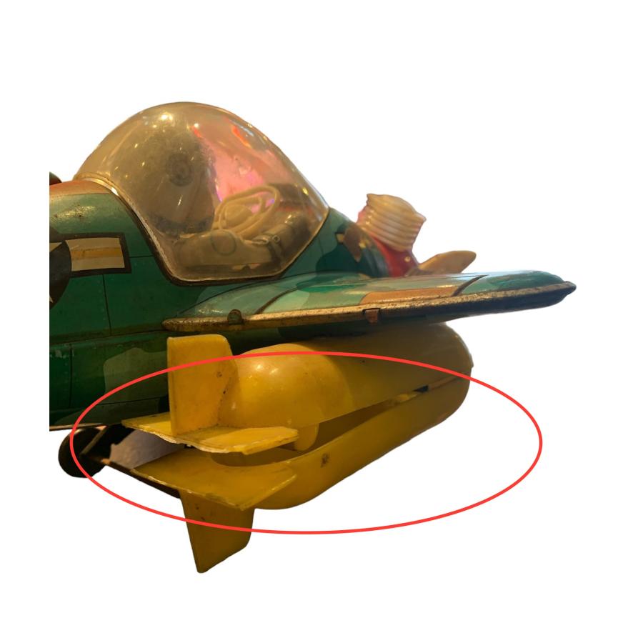 飛行機ブリキ USAF ファイターパイロット 日本製 1950年代 昭和レトロ