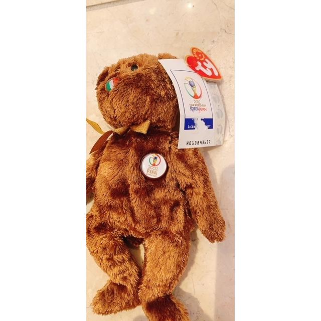 くまぬいぐるみ Ty社ビーニーズベイビーズ 2002 FIFAワールドカップ