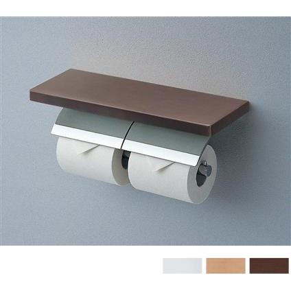 TOTO 高級感ある天然木製棚付トイレットペーパーホルダー 棚カラー3色