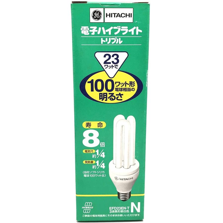 日立（HITACHI） 電球型蛍光灯 電子ハイブライト トリプル 23ワットで