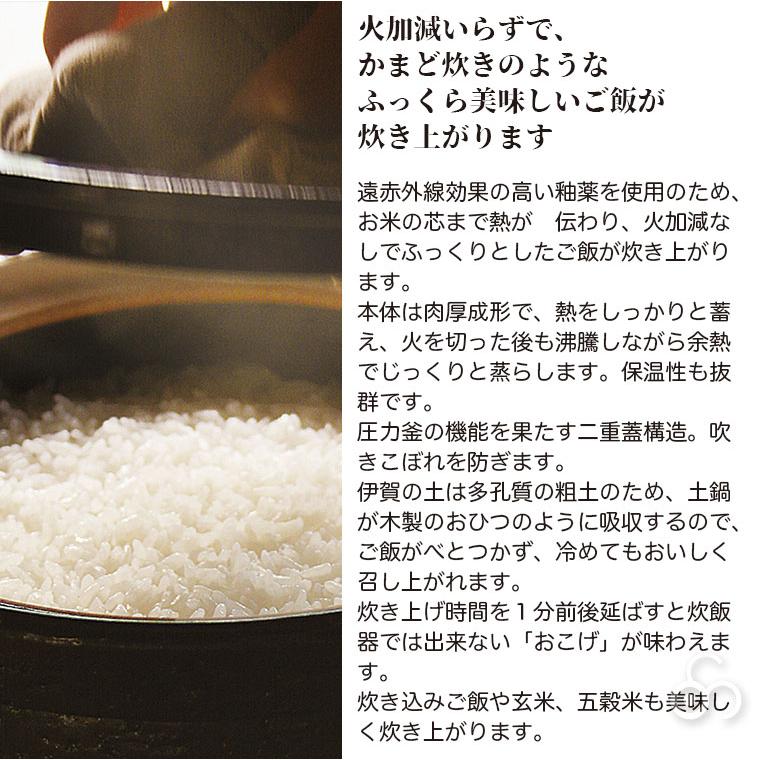 長谷園 かまどさん 3合炊き 伊賀焼 直火専用 ACT-01 三合炊き 炊飯