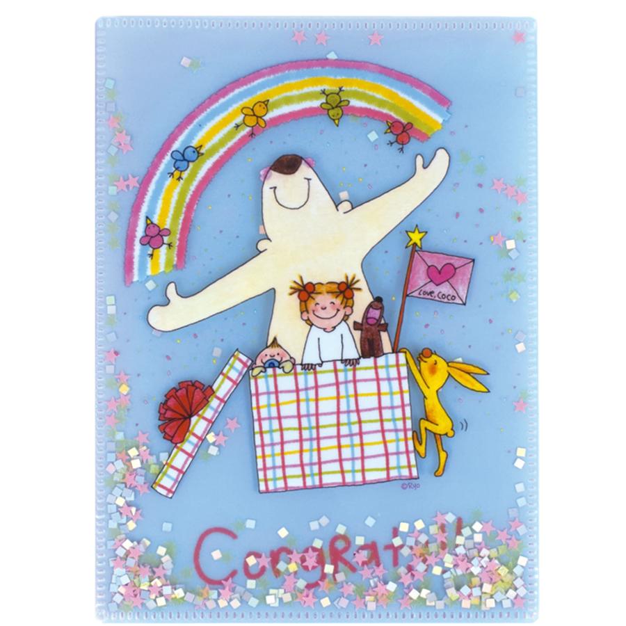 ココちゃん 6ポケットクリアホルダー(A5サイズ) プレゼントボックス