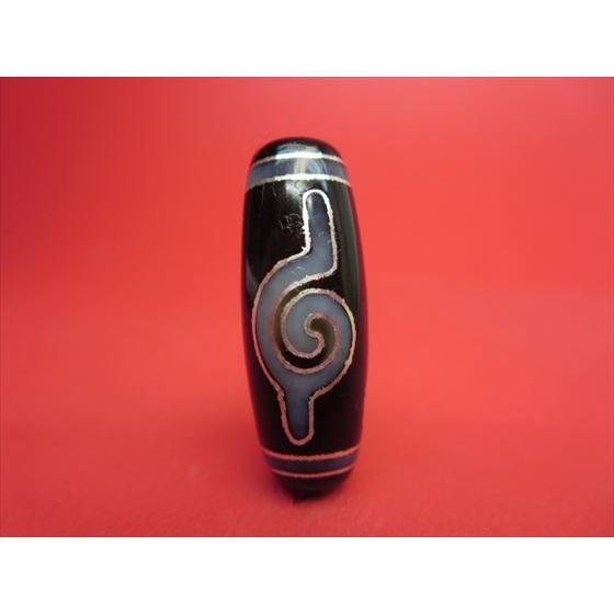 チベット銀線天珠 法螺四眼天珠 馬蹄痕 一点物 : 天然石のお店Sun