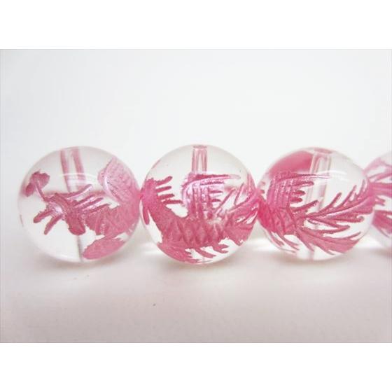 半連売り 朱雀 水晶 Φ10.5±0.2mm ピンク : 天然石のお店Sun flower