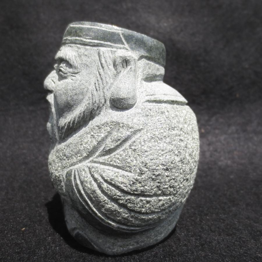 寿老人 じゅろうじん 七福神 置物 石材彫刻品 オブジェ 縁起物 御影石