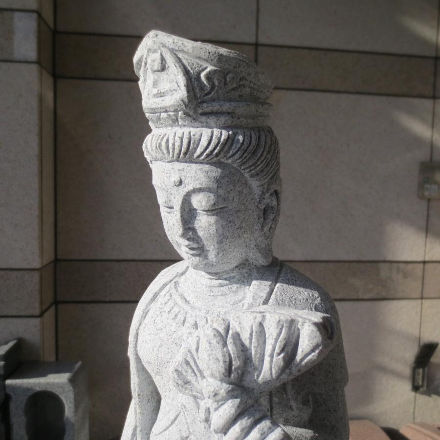 観世音菩薩像 観音様 観音菩薩像 1.5尺 総高57cm 聖観音 観自在菩薩