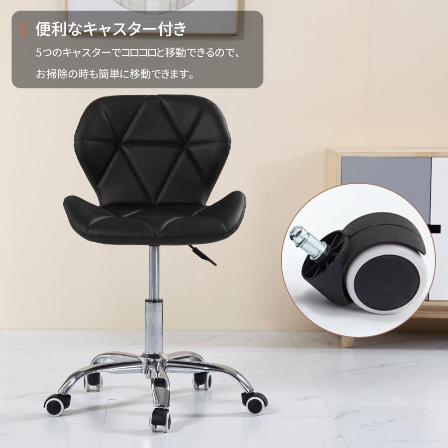 オフィスチェア デスクチェア キャスター 2脚セット レザー 革張り