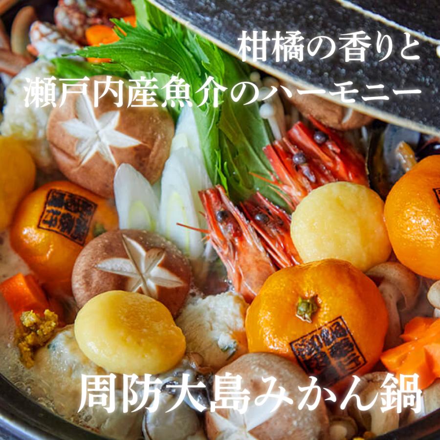 山口県周防大島 みかん鍋 お試し鍋セット 4人前 周防大島特産品