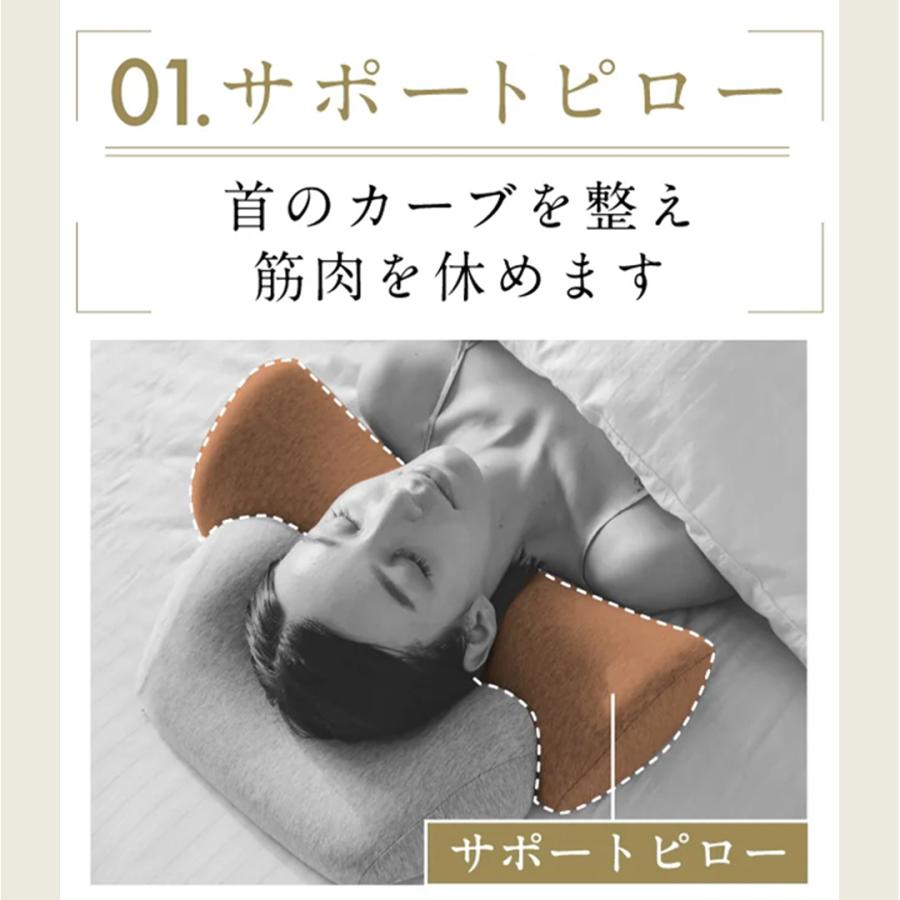 公式]【首と肩のことだけを考えたダブル枕(ベーシック)】 枕 ピロー 首
