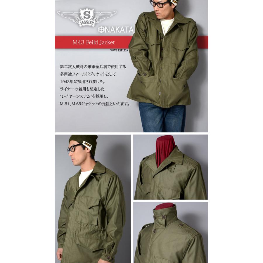 SESSLER SESSLER（セスラ） M-43 FIELD JACKET WWII REPLICA