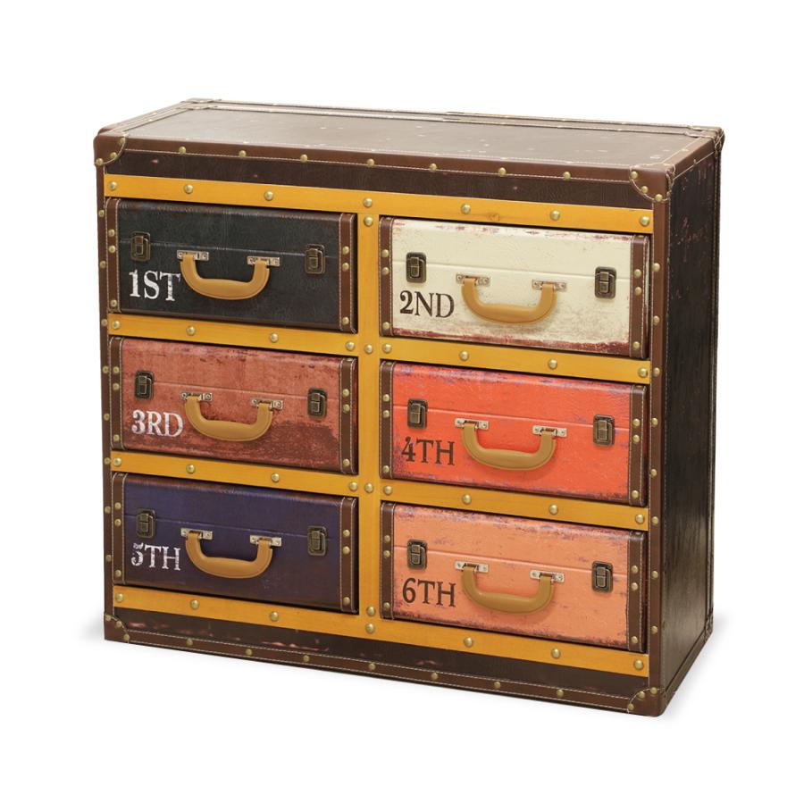 トランクチェスト 123 チェスト 6段 2×3段 ビンテージ ヴィンテージ風