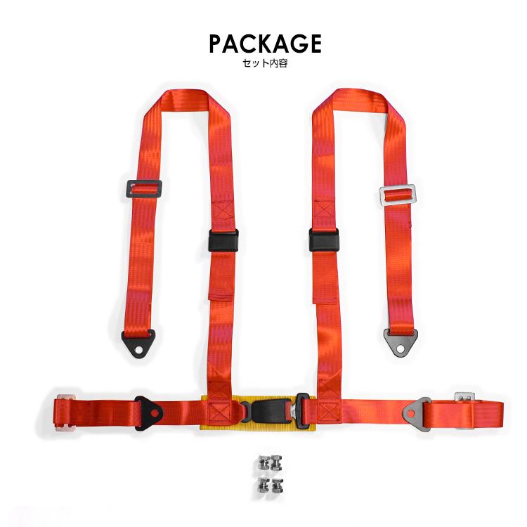 STRASSE 4点式簡易シートベルト レーシングコックピット RCZ01専用
