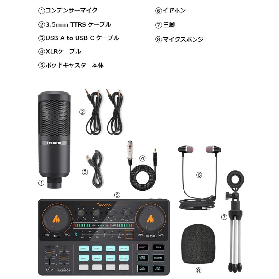 Maono S1 ポッド キャスター セット 正規代理店品 配信用ミキサー