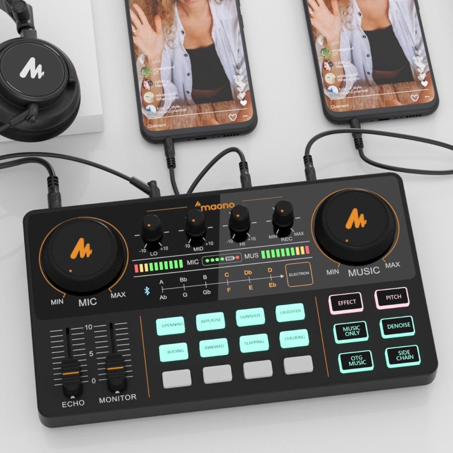 Maono S1 ポッド キャスター セット 正規代理店品 配信用ミキサー