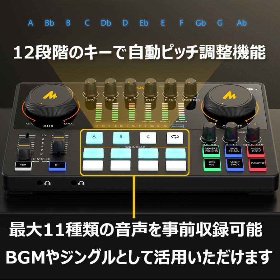 新型 MAONO CASTER AME2A ポッドキャスター XLR端子 配信用ミキサー
