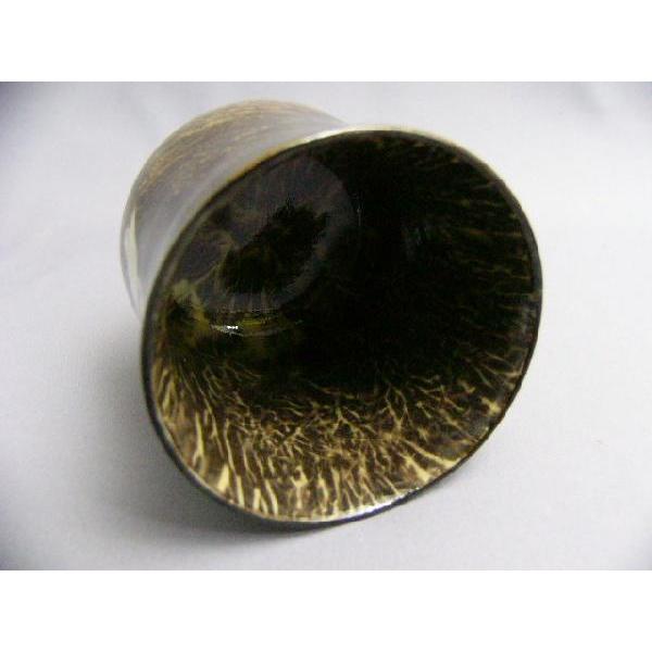 現川焼 臥牛窯「 特製白鷺二羽ぐい呑 」 十三代横石臥牛作（お取り寄せ