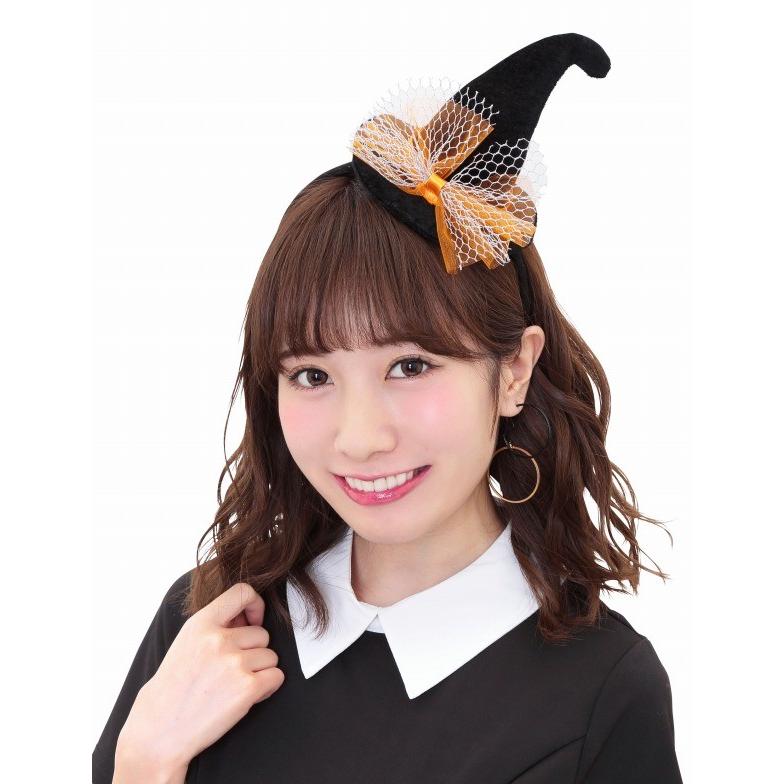 ロイヤルウィッチカチューシャ ブラック/ 魔女 コスプレ ハロウィン