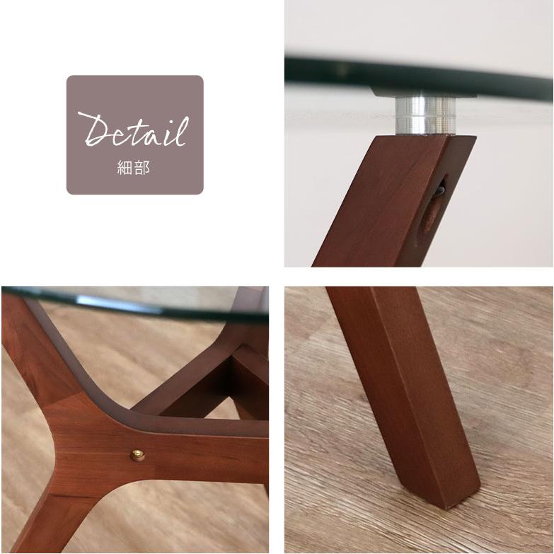 ガラステーブル 丸 おしゃれ カフェテーブル 直径70 ラウンドテーブル