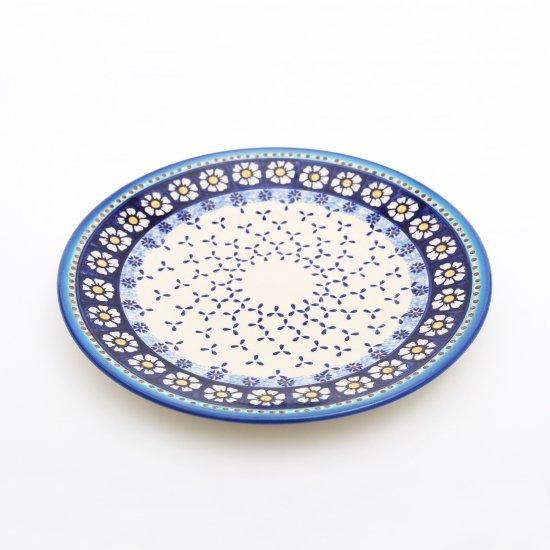 ポーランド食器 平皿 28cm ウィザブルー ポーリッシュポタリー : POTOK