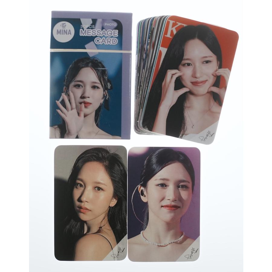TWICE MINA ミナ グッズ フォトメッセージカード （ブックマーク、タグ