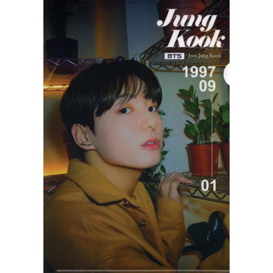 BTS ジョングク K-POP グッズ クリアファイル A4サイズ y : スター