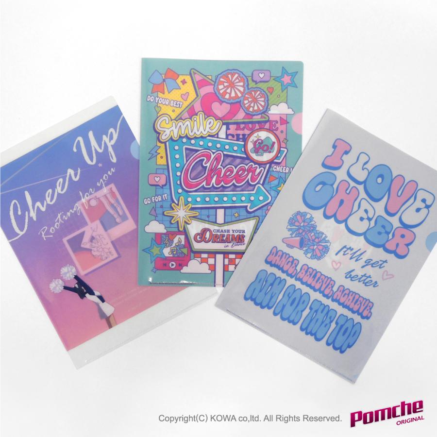 チア クリアファイル（3枚セット）H : ポンポンやさん - 通販 - Yahoo