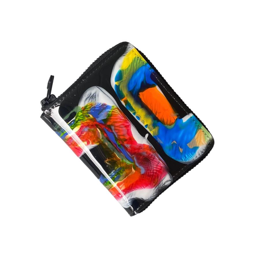 macromauro(マクロマウロ) / paint wallet O (2つ折り財布/BLACK