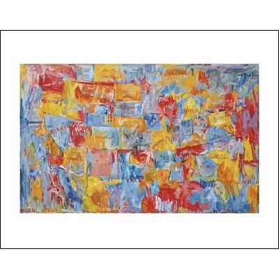 ジャスパー・ジョーンズ アートポスター-Map(281×358mm) -おしゃれ