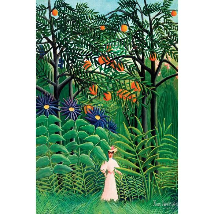 アンリ・ルソー作品 エキゾチックな森の女 Woman in an Exotic Forest