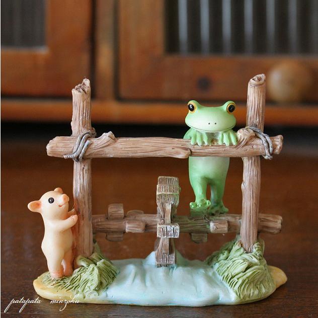 Copeau コポー 水車を踏むカエル 置物 ダイカイ オブジェ カエル 雑貨