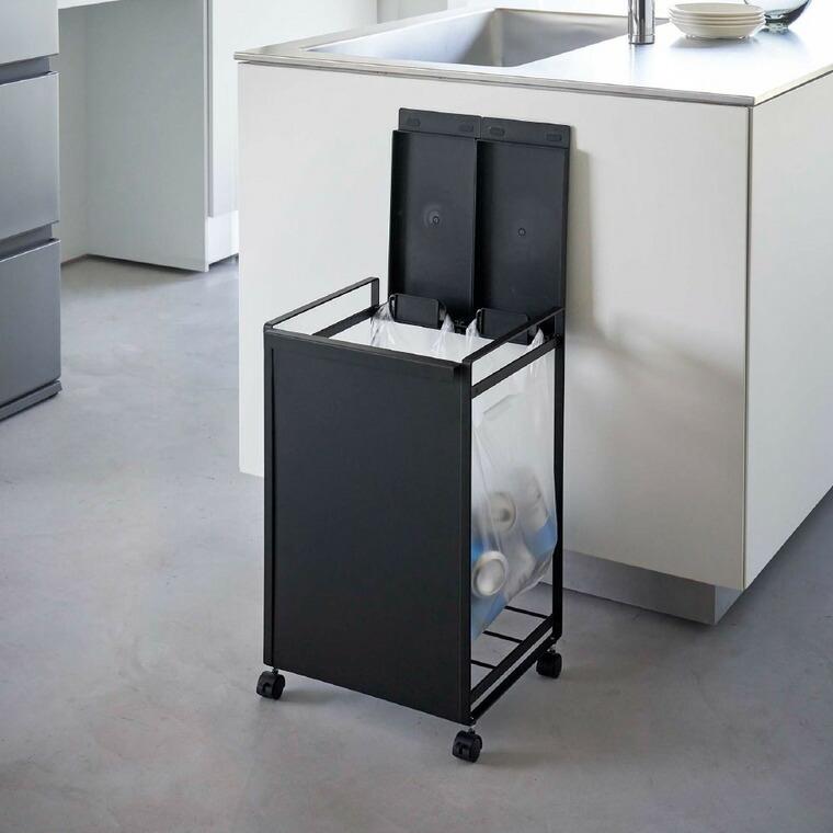 tower 山崎実業 蓋付き目隠し分別ダストワゴン タワー ゴミ箱 公式 2