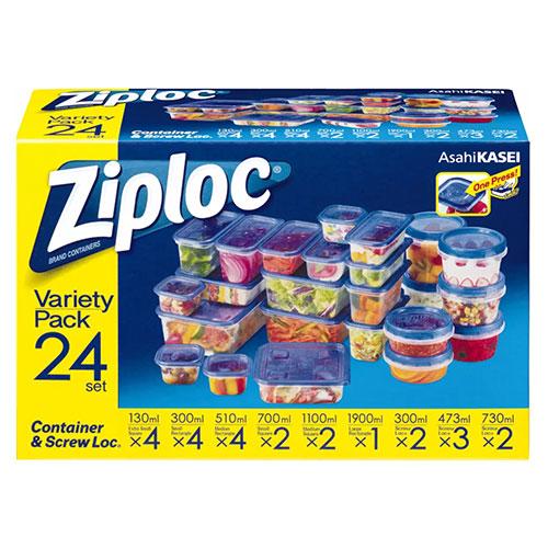 コストコ ジップロックコンテナ Ziploc 9種類 24個入 バラエティパック