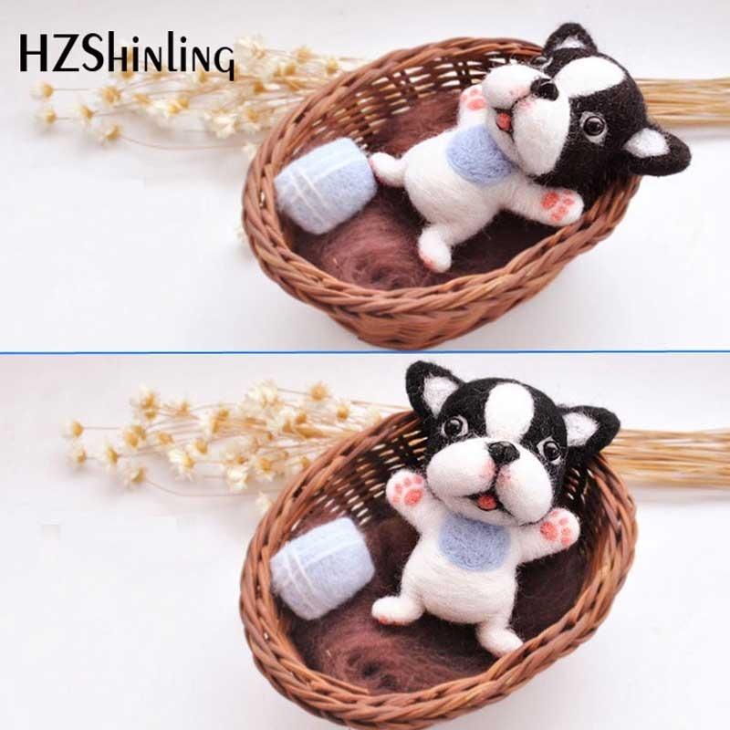 羊毛フェルト 手芸キット 人形 ハンドメイド 犬 フレンチブル