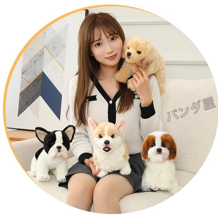 犬 ぬいぐるみ リアル 仔犬 パグ ブルドッグ ゴールデンレトリバー