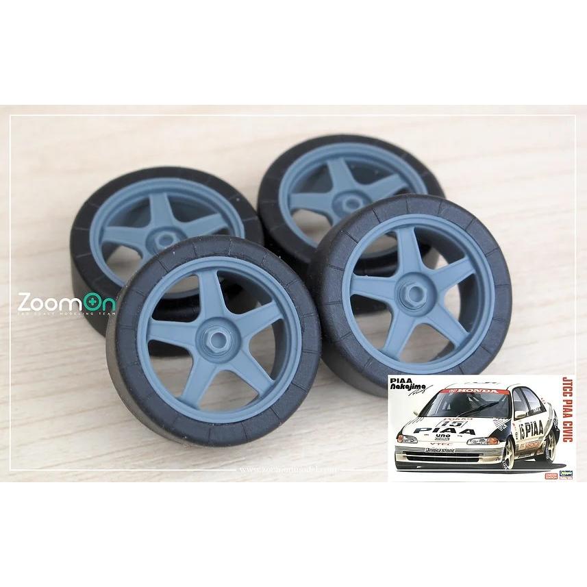 ZoomOn ZR118 1/24 17インチ 旭テック EG JTCC ホイールセット